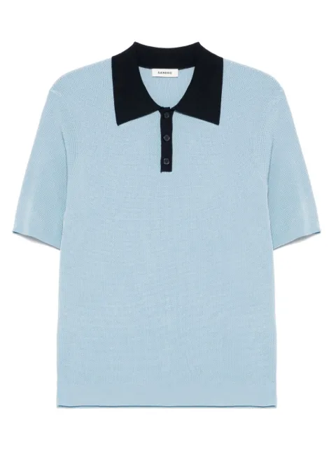 SANDRO playera tipo polo con diseño de dos tonos
