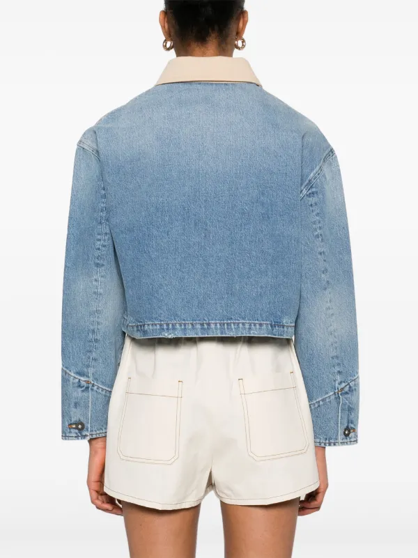 【ギフ_包装】 | Jacket Denim SANDRO Blue FARFETCH | ジャケット・アウター