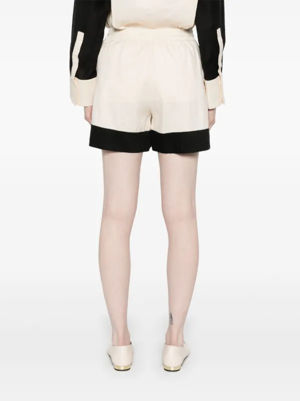SANDRO バイカラー ショートパンツ | ニュートラル | FARFETCH JP