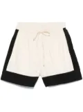 SANDRO two-tone shorts - Neutrals