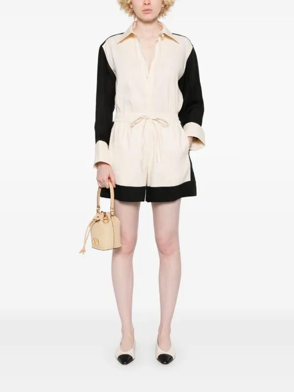 SANDRO バイカラー ショートパンツ | ニュートラル | FARFETCH JP