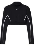 Off-White Off Stamp crop top - Black