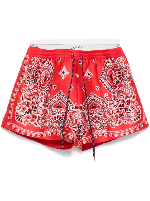 SANDRO bandana-print shorts