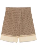 SANDRO patterned bermuda shorts - Brown