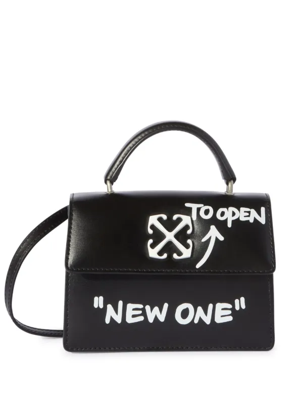 Off-White Jitney Baby Quote Tote Bag in Black