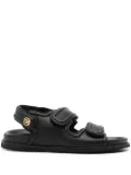 SANDRO leather sandals - Black