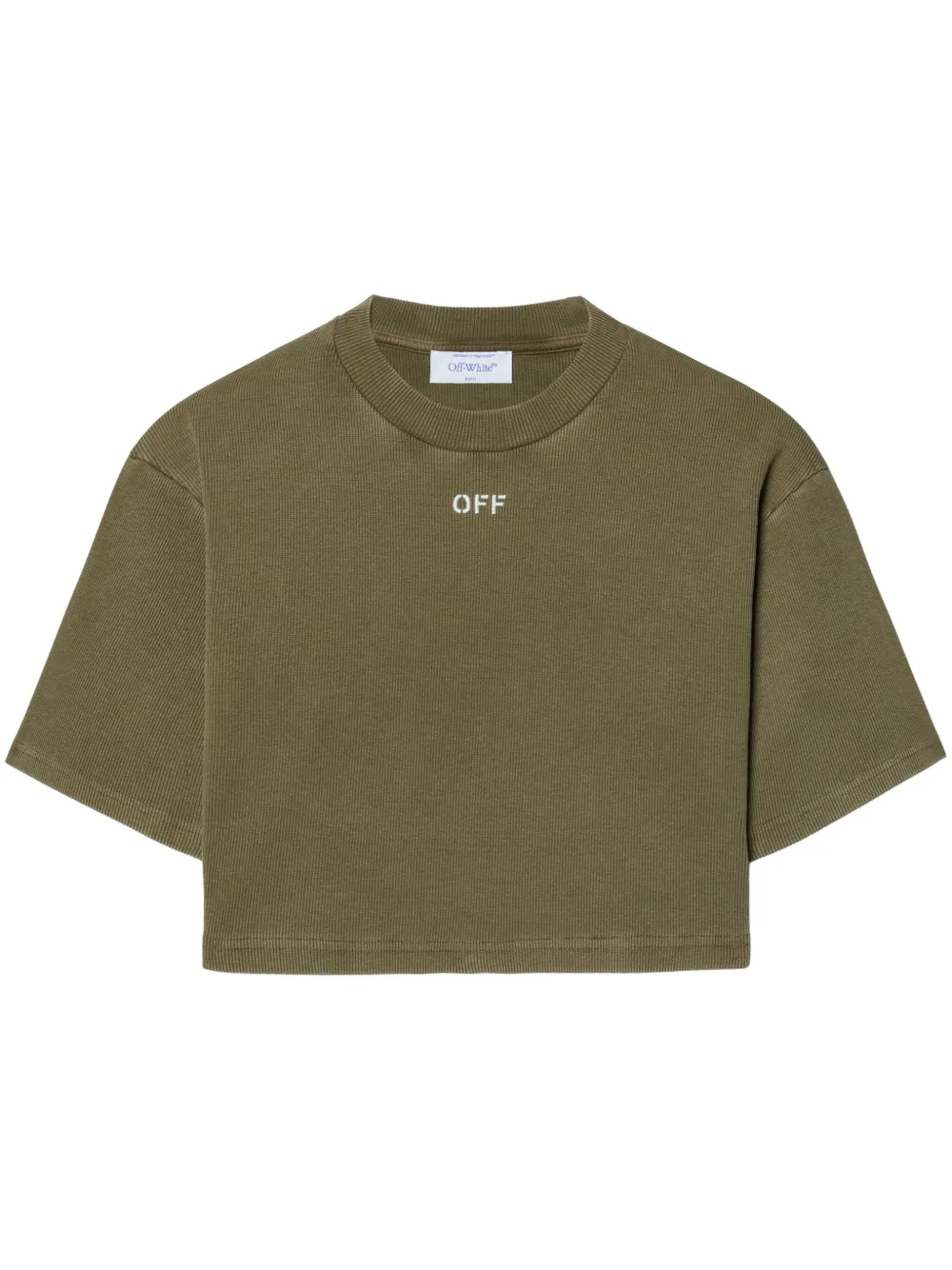 Off-White ロゴ Tシャツ - グリーン Off-White ロゴ Tシャツ - グリーン