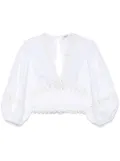 SANDRO cut-out-detail top - White