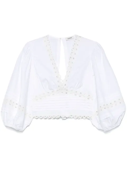 SANDRO top con detalle de aberturas