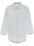 SANDRO rhinestoned shirt - Blue