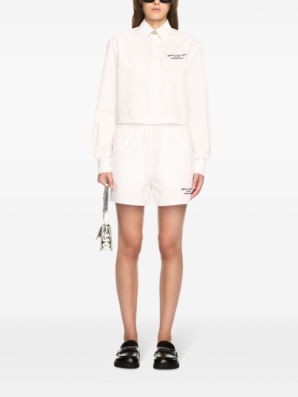 Off-White embroidered poplin shirt Women