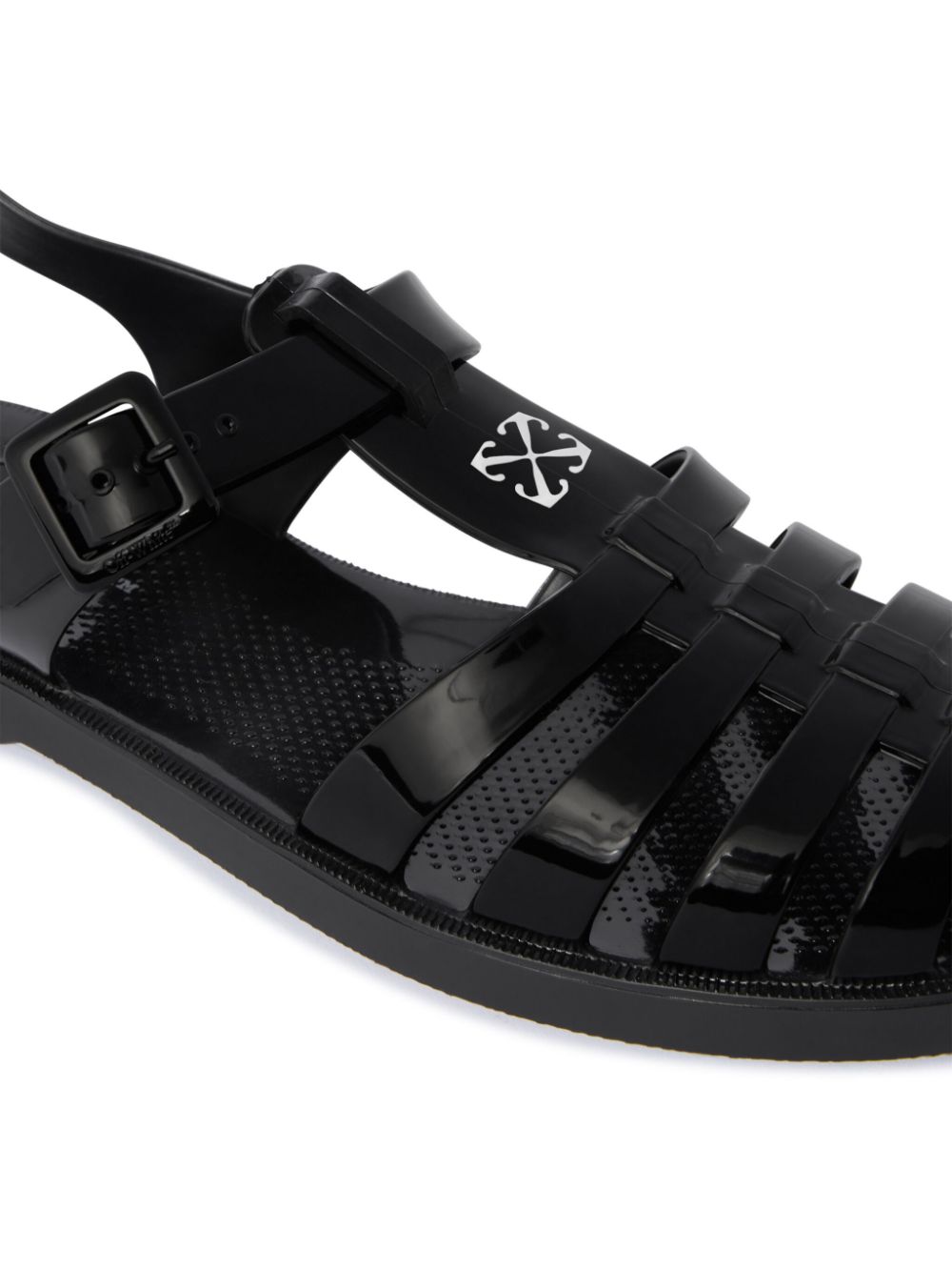 Off-White Off To sandals Black