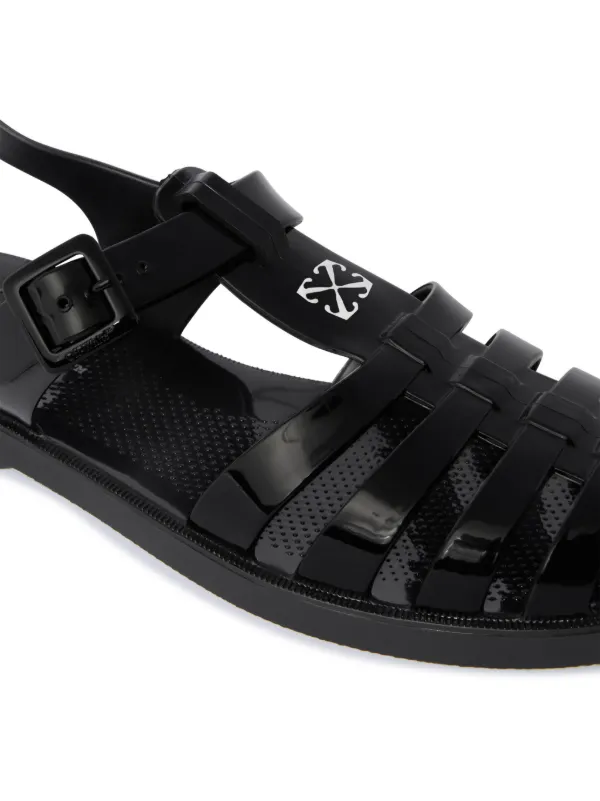 Off-White Off To Sandals | Black | FARFETCH