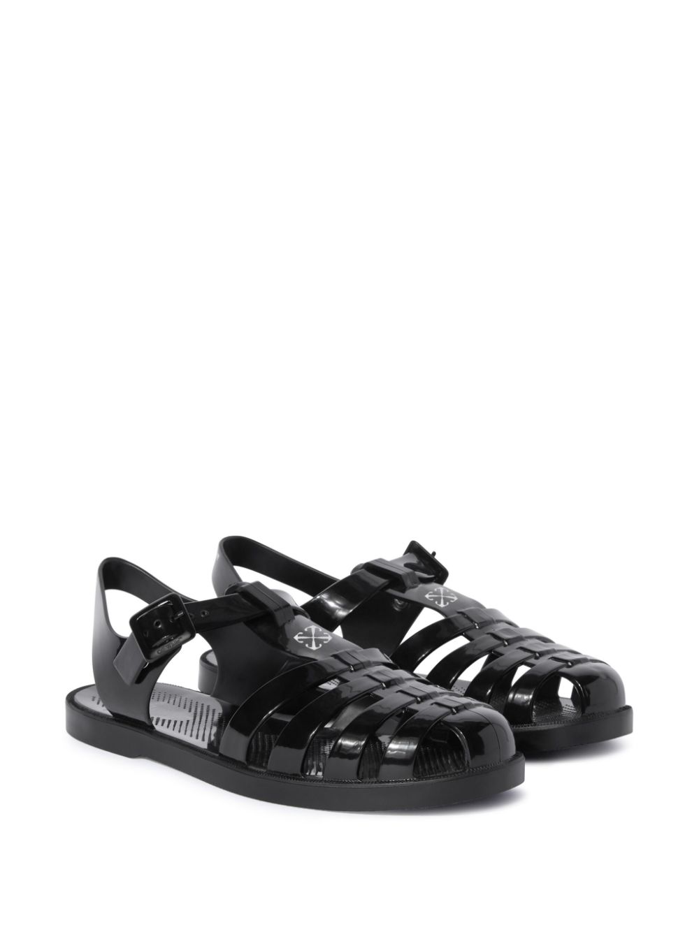 Off-White Off To sandals Black