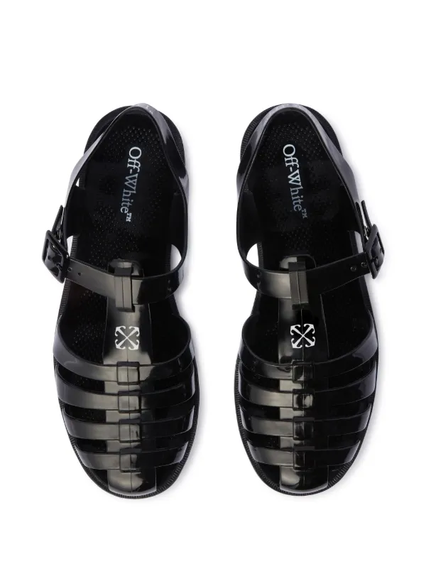 Off-White Off To Sandals | Black | FARFETCH