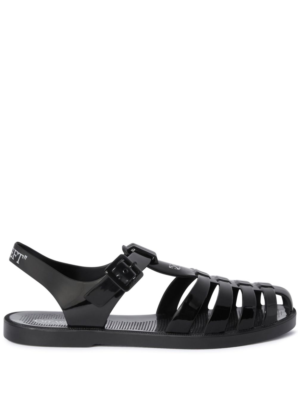 Off-White Off To sandals Black