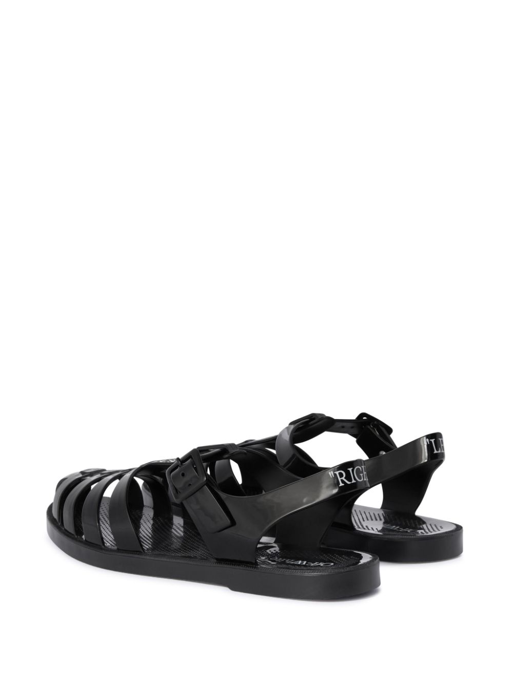 Off-White Off To sandals Black