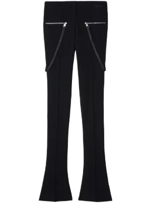パンツ Off-White Flared Curved Cuff Trousers Off-White Flared Curved Cuff Trousers | Neutrals | FARFETCH