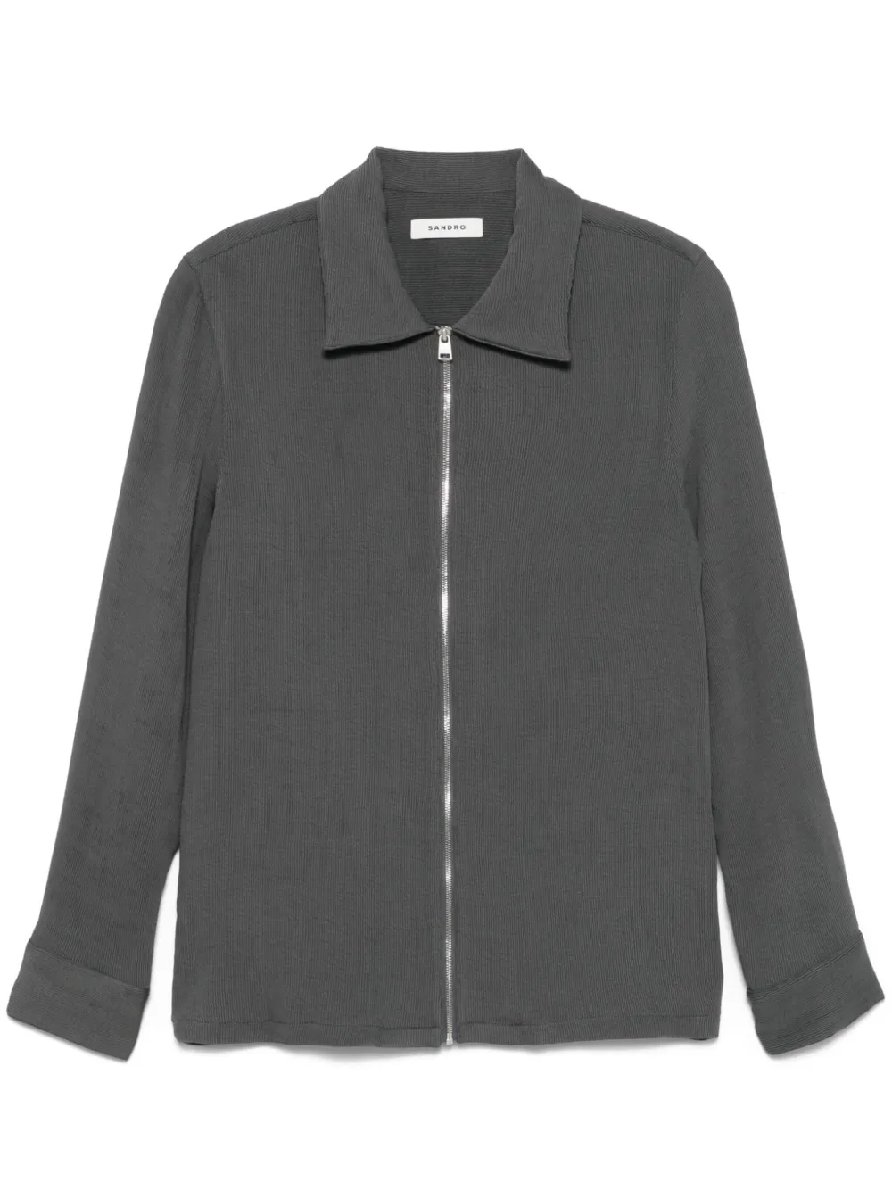 SANDRO camisa plisada | gris | Image 1