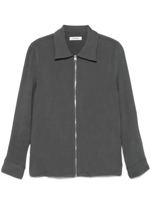 Chemise à effet plissé - SANDRO - Modalova
