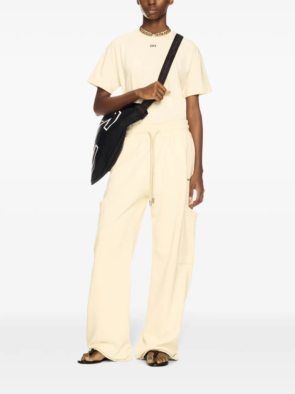 Off-White Bookish trainingsbroek - Beige