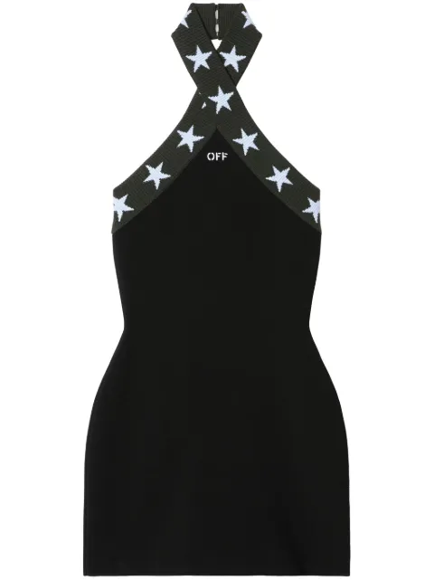 Off-White vestido corto Star