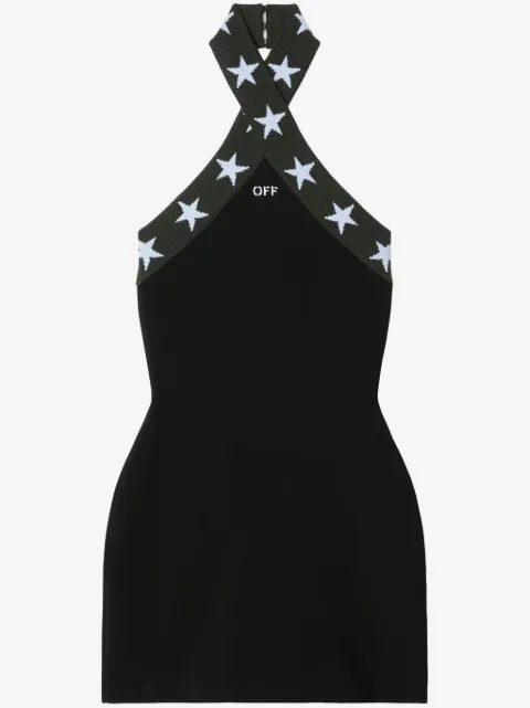 Off-White vestido corto Star