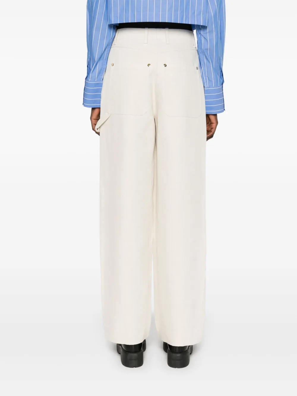 SANDRO Twill pantalon Beige