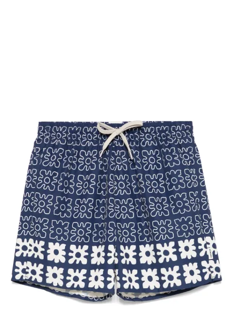 SANDRO graphic-print swim shorts