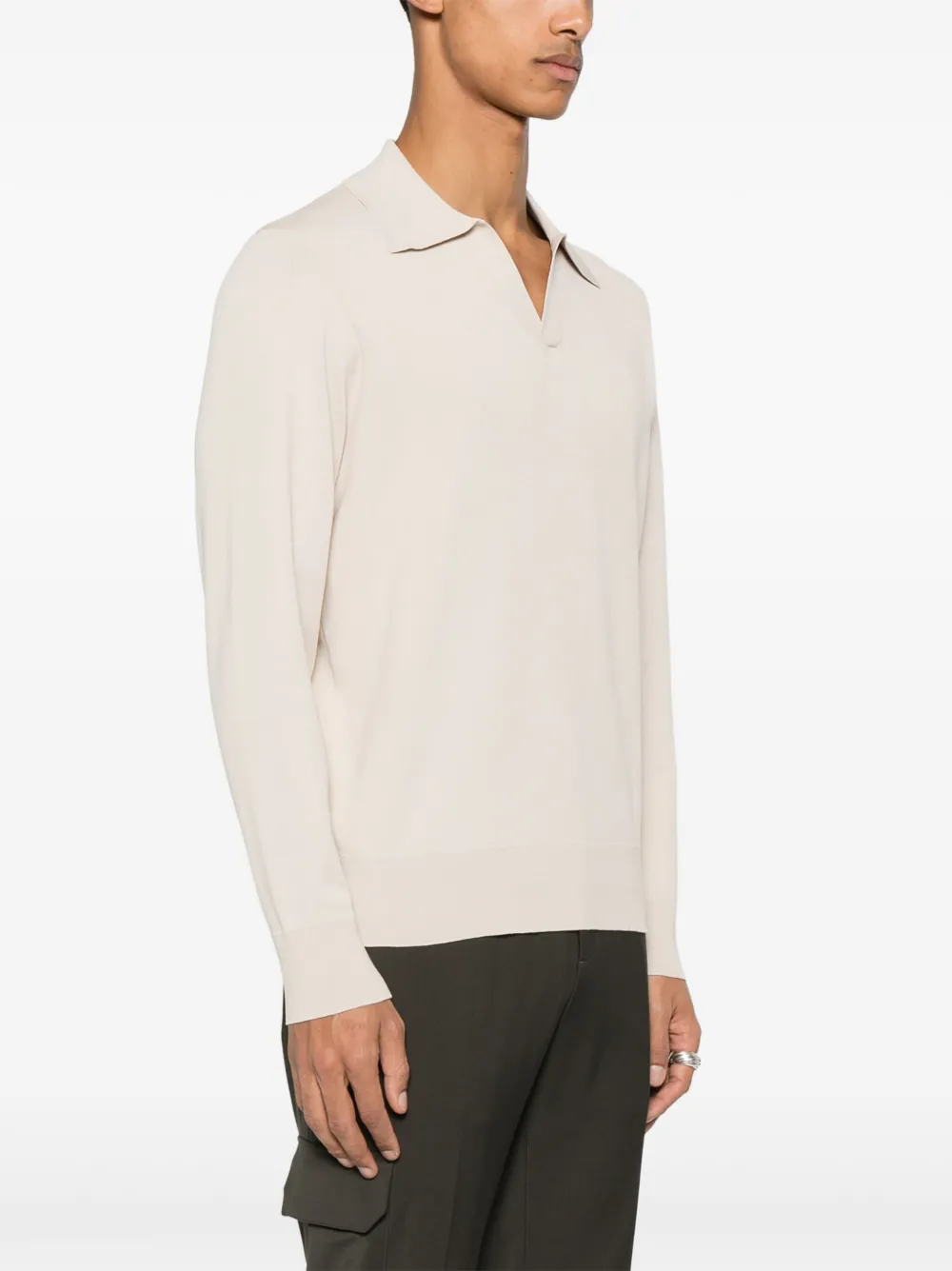 SANDRO Fijngebreide trui Beige