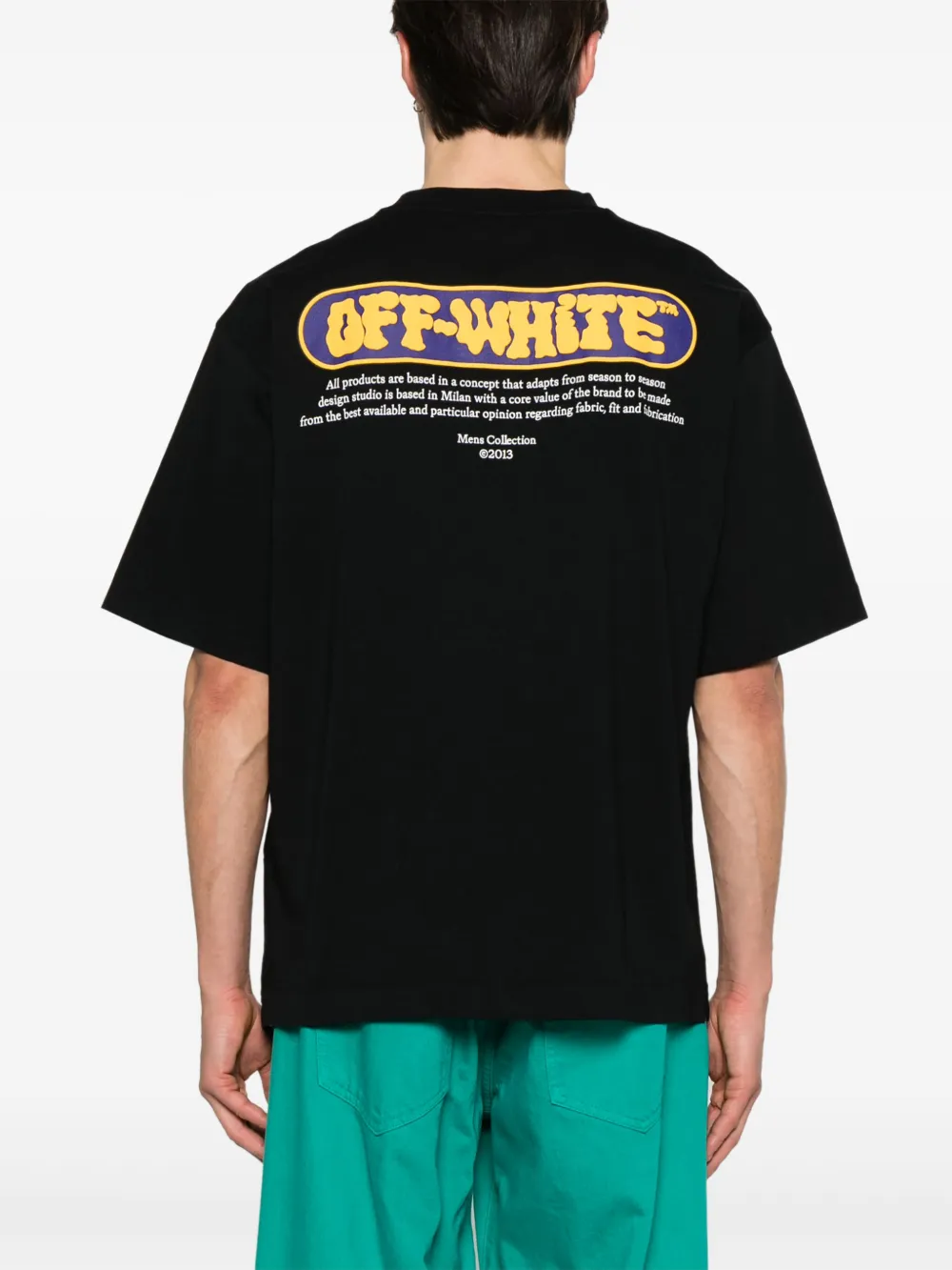 Off-White Skate T-shirt 1022 BLACK CITRUS