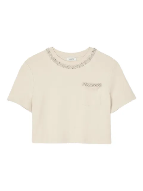 SANDRO playera con cuello redondo