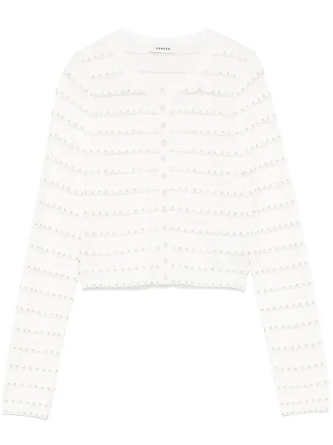 SANDRO Cardigan mit Nieten