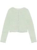 SANDRO crystal-embellished cardigan - Green