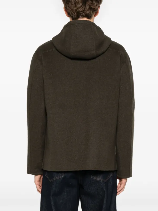 SANDRO Hooded Jacket Green FARFETCH VN