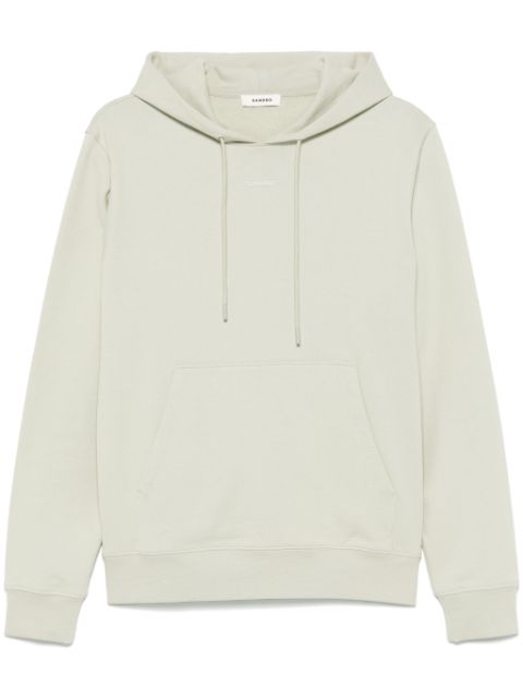 SANDRO rubberised-logo hoodie