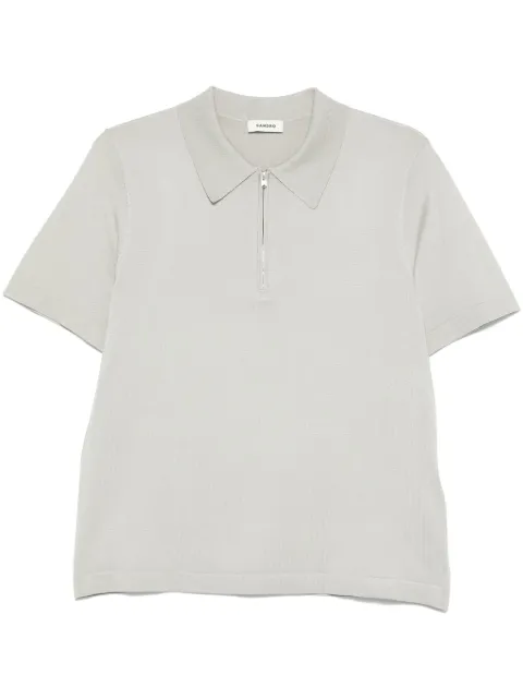 SANDRO playera tipo polo de tejido fino
