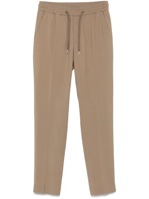 Pantalon droit à taille élastiquée - SANDRO - Modalova
