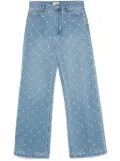 SANDRO rhinestoned jeans - Blue