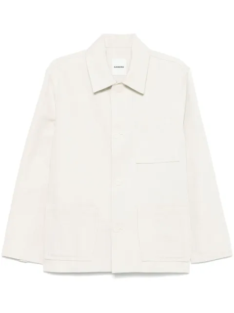 SANDRO twill shirt jacket