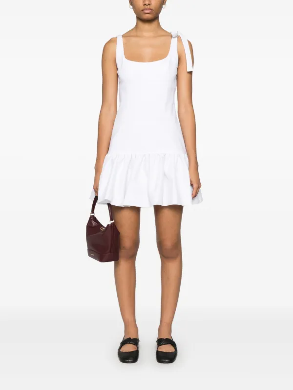 SANDRO Robe Courte à Empiècements Blanc FARFETCH DZ