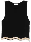 SANDRO sequin-embellished cropped top - Black