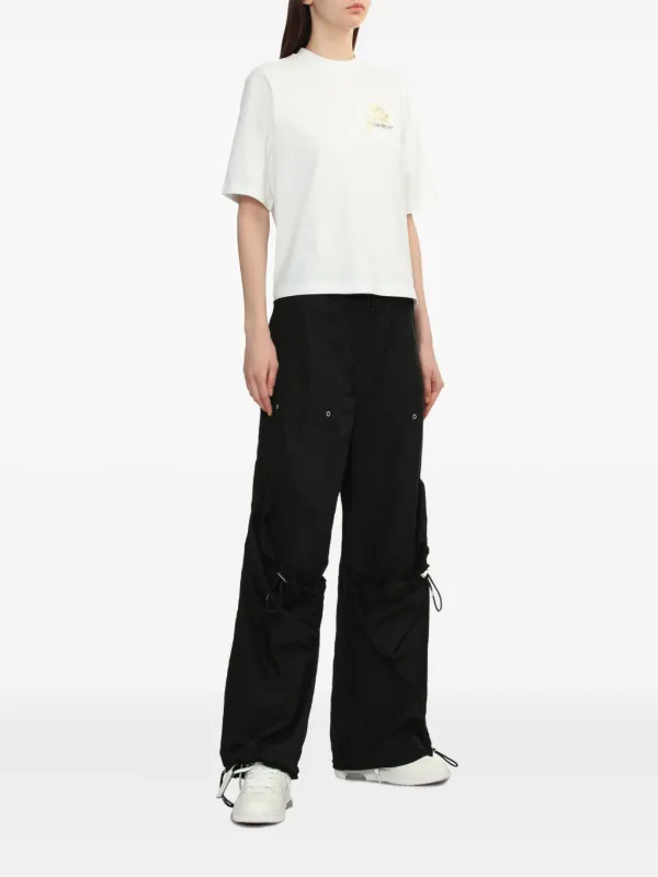 【 Off-White】ローズアローズプリントTシャツ Off-White Roses Arrows-print T-shirt | White | FARFETCH