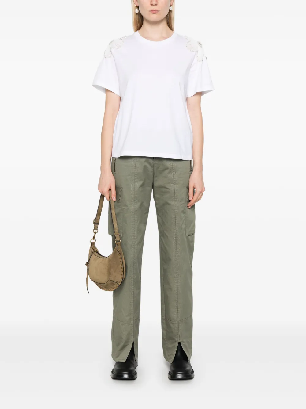 SANDRO floral-appliqué T-shirt | T-Shirts & Jersey Shirts | Image 2