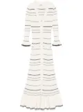 SANDRO knitted maxi dress - White