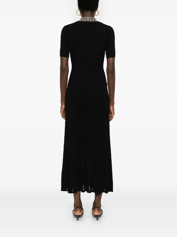 ＊人気＊ SANDRO  ニットマキシドレス SANDRO ニット マキシドレス | ブラック | FARFETCH JP