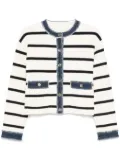 SANDRO striped cardigan - Neutrals