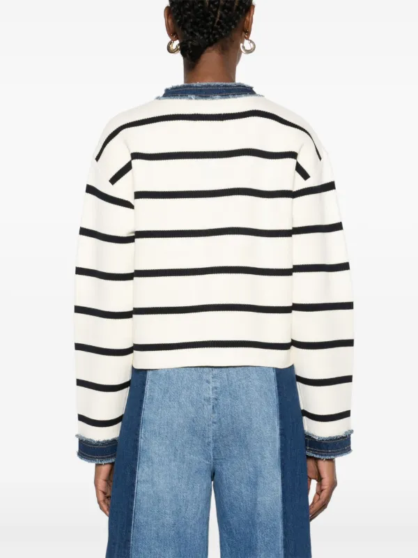 sandro カーディガン　新品未使用 SANDRO セーラーカラー カーディガン | ブルー | FARFETCH JP