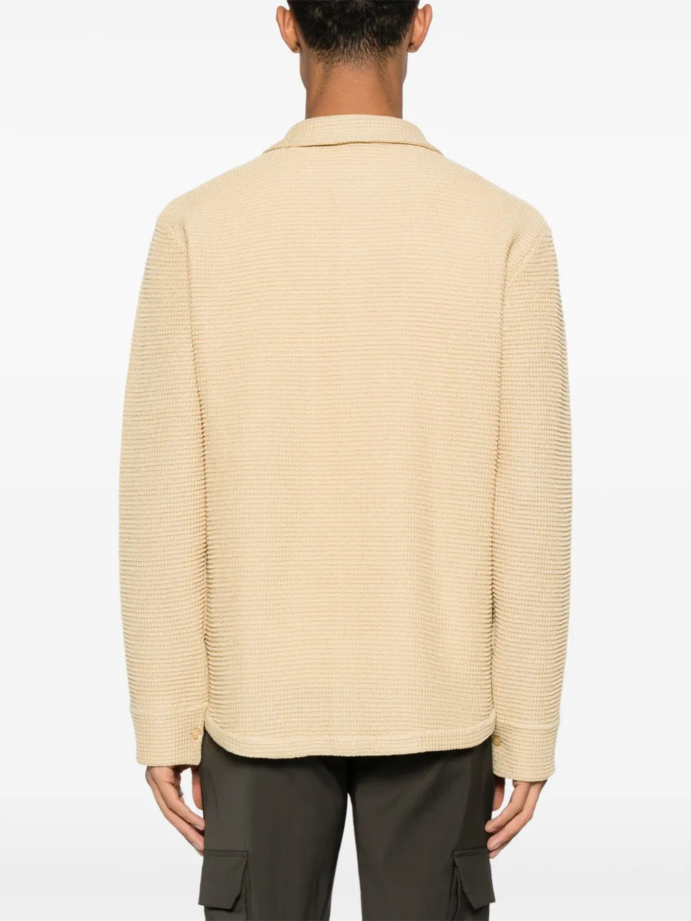 SANDRO Overhemd met wafelpatroon Beige
