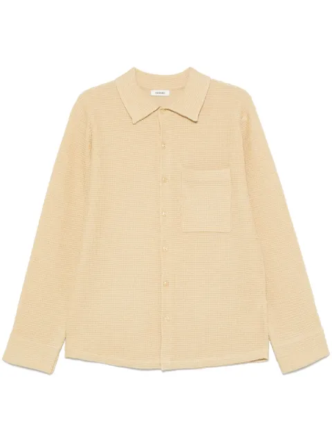 SANDRO waffle-knit shirt